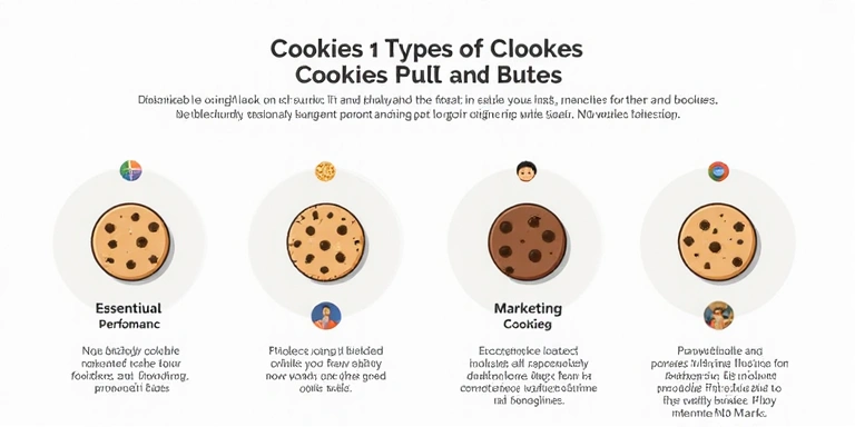 Different types of cookies visualized