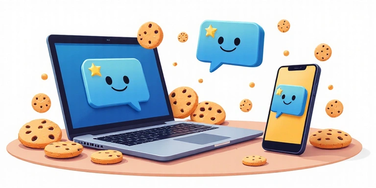 Illustration of browser cookies